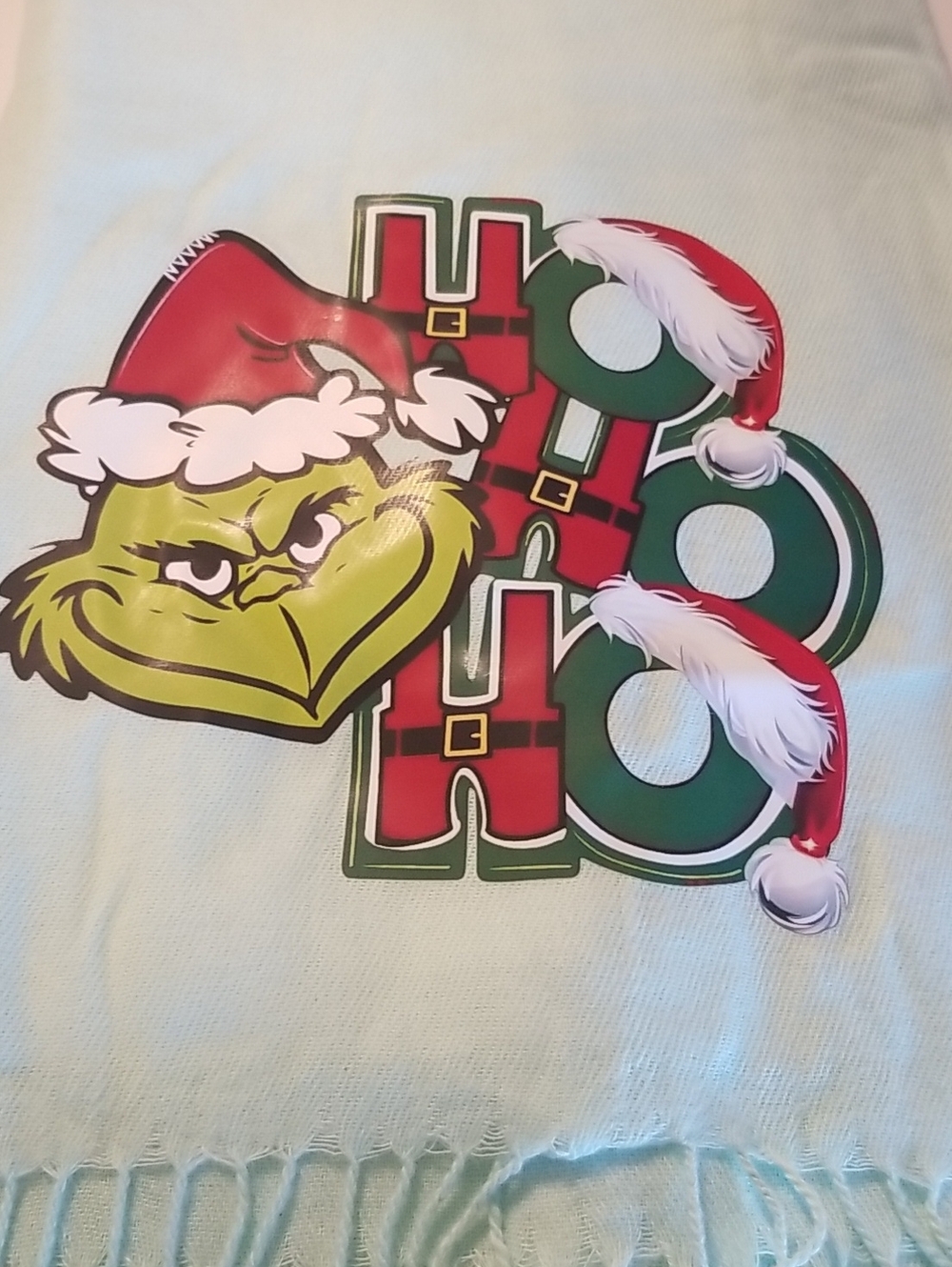 Grinch Inspired Holiday Scarf
